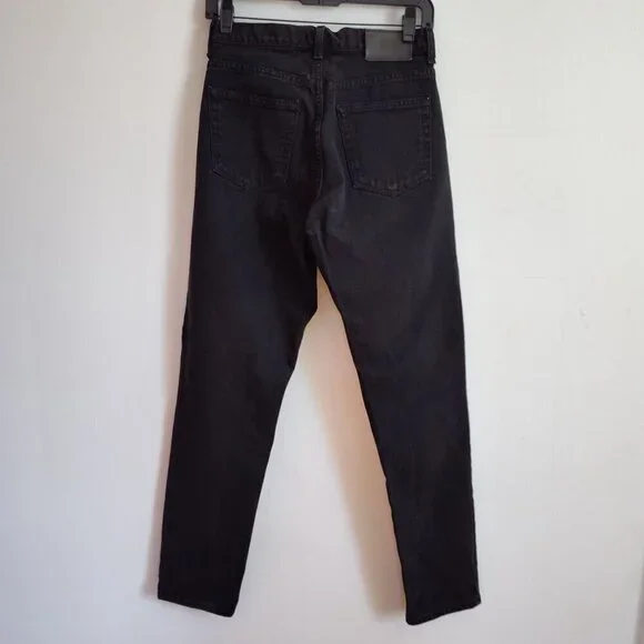 Ladies SZ 6R Vintage DKNY Black High-Rise Tapered Leg Jean - Picture 3 of 5